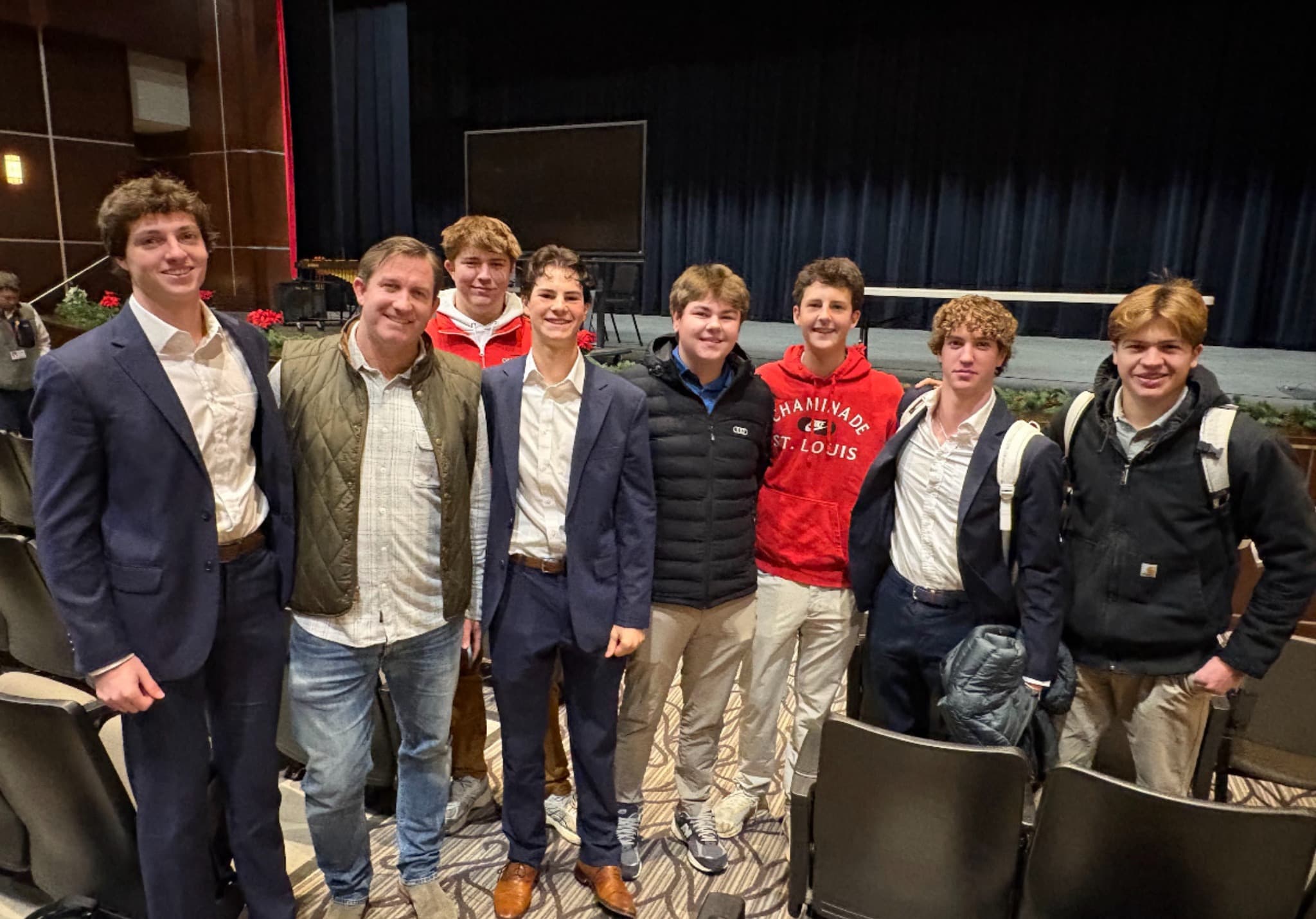 A Chaminade Investment Club meeting in progress